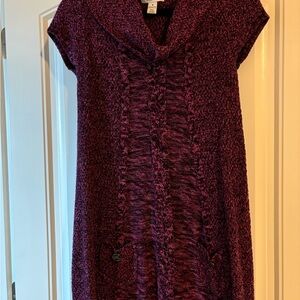 Pink Ruched Mini Dress with Cowl Neck